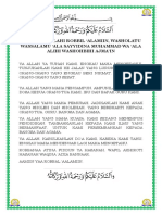 Alhamdulillahi Robbil Alamiin, Washolatu Wassalamu Ala Sayyidina Muhammad Wa Ala Alihi Washohbihi Ajma'In