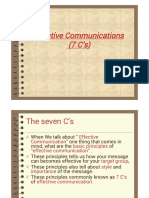Effective Communications (7 C'S)