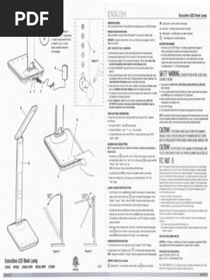 ottlite executive led desk lamp instructions