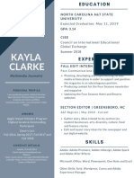 Kayla Clarke Professional Resume