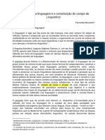 MUSSALIM - Os Estudos Da Linguagem e A Constituição Do Campo Da Linguística