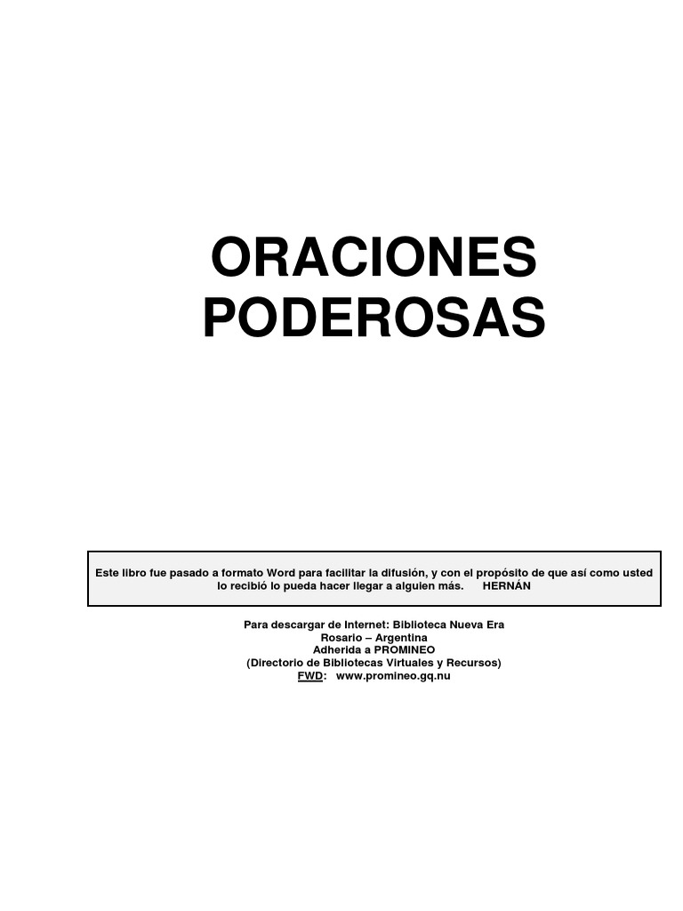 Oraciones Poderosas para la Vida Diaria | PDF | orador del Señor | Oración