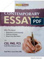 Contemporary Essays by Syed Nasir Jamal Published by JWT PDF