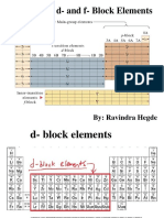 D and F Block Elements Class 12