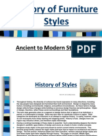 History of Furniture Styles from Ancient to Modern