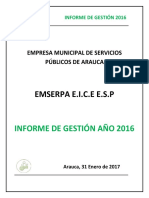 Informe de Gestion Consolidado 2016 PDF