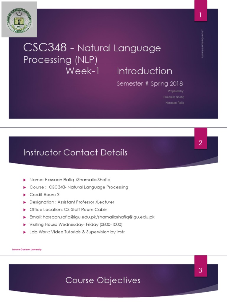 NLP Course Overview by Rafiq & Shafiq | PDF | Regular Expression ...