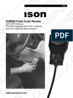 EOBDII Fault Code Reader: With CAN Protocol. For Petrol Engines From 2001 Onwards and From 2004 For Diesel Engines