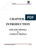 Chapter-I: Industry Profile & Company Profile