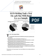 ELTS Writing Task 1 Test On 24th May With Band 8.0-9.0 Sample