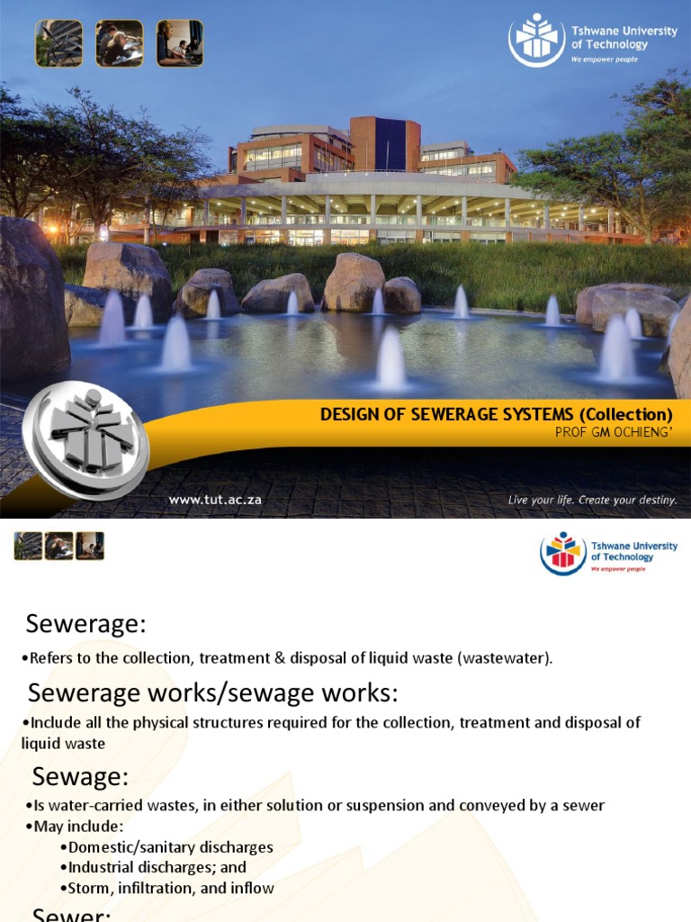 Sewerage System Design Overview | PDF | Sanitary Sewer | Combined Sewer