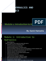 Basic Hydraulics and Pneumatics: Module 1: Introduction To Hydraulics