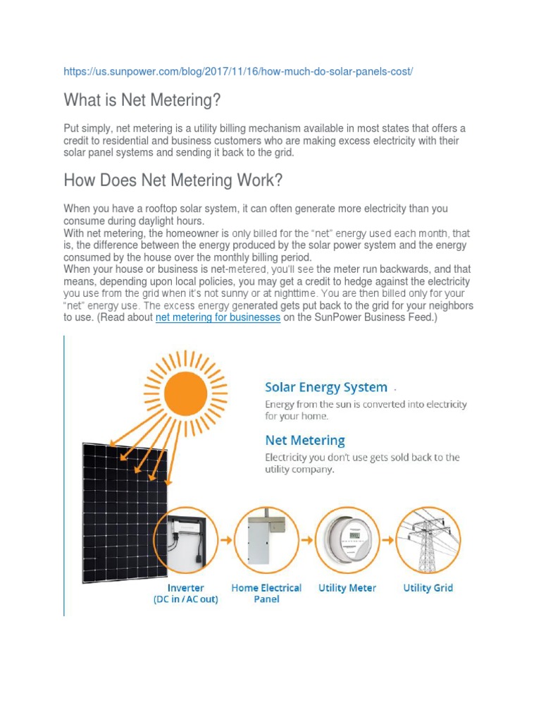 What Is Net Metering How Does Net Metering Work PDF