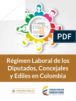 Régimen Laboral de Los Diputados, Concejales y Ediles en Colombia