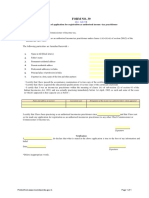 Form No. 39: Form of Application For Registration As Authorised Income - Tax Practitioner