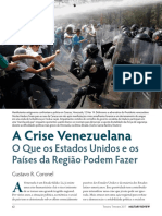 A Crise Venezuelana o Que Os Estados Unidos e Os Paises Da Regiao Podem Fazer