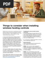 Installing Wireless Heating Controls