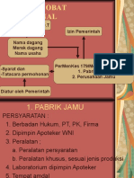 Produksi Obat Tradisional