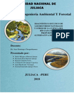 Diagnóstico de Los Recursos Naturales y Propuesta de Alternativa Del Río Zapatilla
