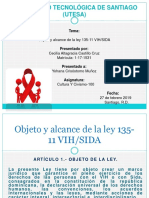 Universidad Tecnológica de Santiago (Utesa) : Objeto y Alcance de La Ley 135-11 VIH/SIDA