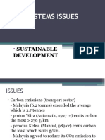 Ecosystems Issues: Sustainable Development