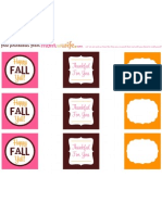 Fall Printable Tags