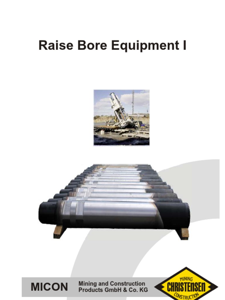 MICON Raise Boring Equipment Overview | PDF | Ultimate Tensile Strength ...