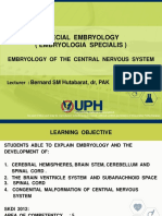 Special Embryology (Embryologia Specialis) : Embryology of The Central Nervous System