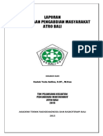 Laporan Pelaksanaan Pengabdian Masyarakat Atro Bali