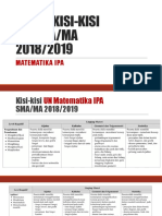 Bedah Kisi-Kisi Un Matematika Ipa 2019