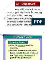 Absorption and Variable Cost