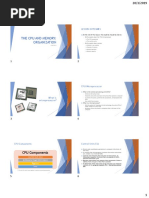 Chapter 3 - CPU and Memory (Organization)