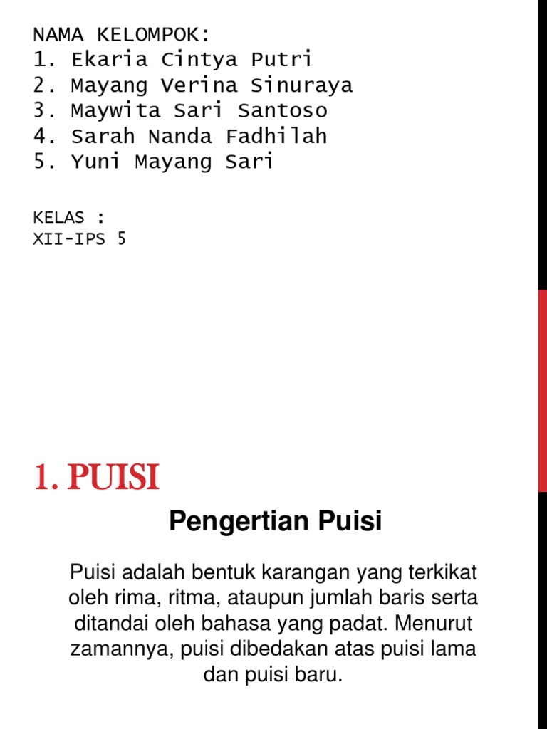 ♥ Syair irama mayang