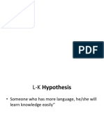L-K Hypothesis