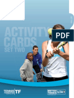 schools tennis activity cards - set 2