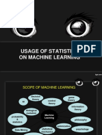 Usage of Statistics On Machine Learning