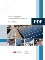 Ficha Cotizacion para Sistemas Fotovoltaicos