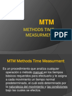 MTM Methods Time Measurment Parte I