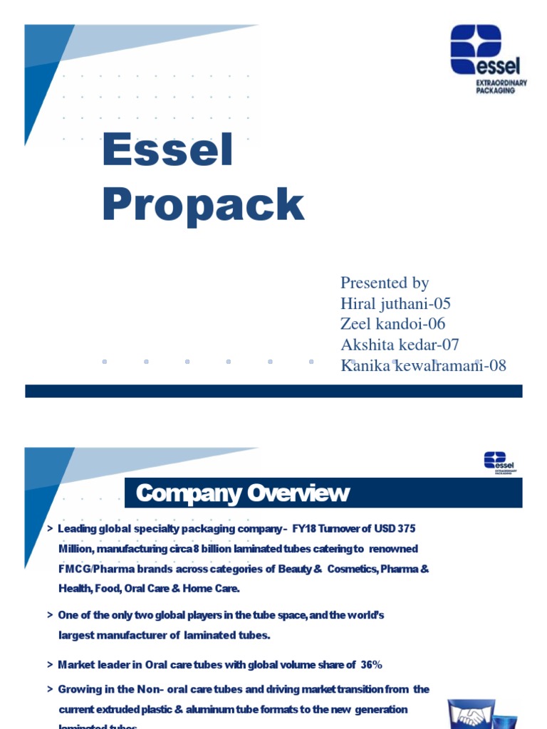 ESSEL PROPACK Cosmetics Innovation
