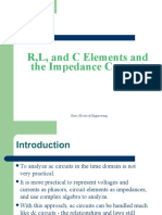 R, L, and C Elements and The Impedance Concept: Basic Electrical Engineering