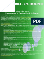 Tercera Etapa - Proceso y Evaluación Final