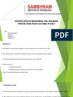 Tracking and Health Monitoring of Soldiers Using Piezo Electric Plates