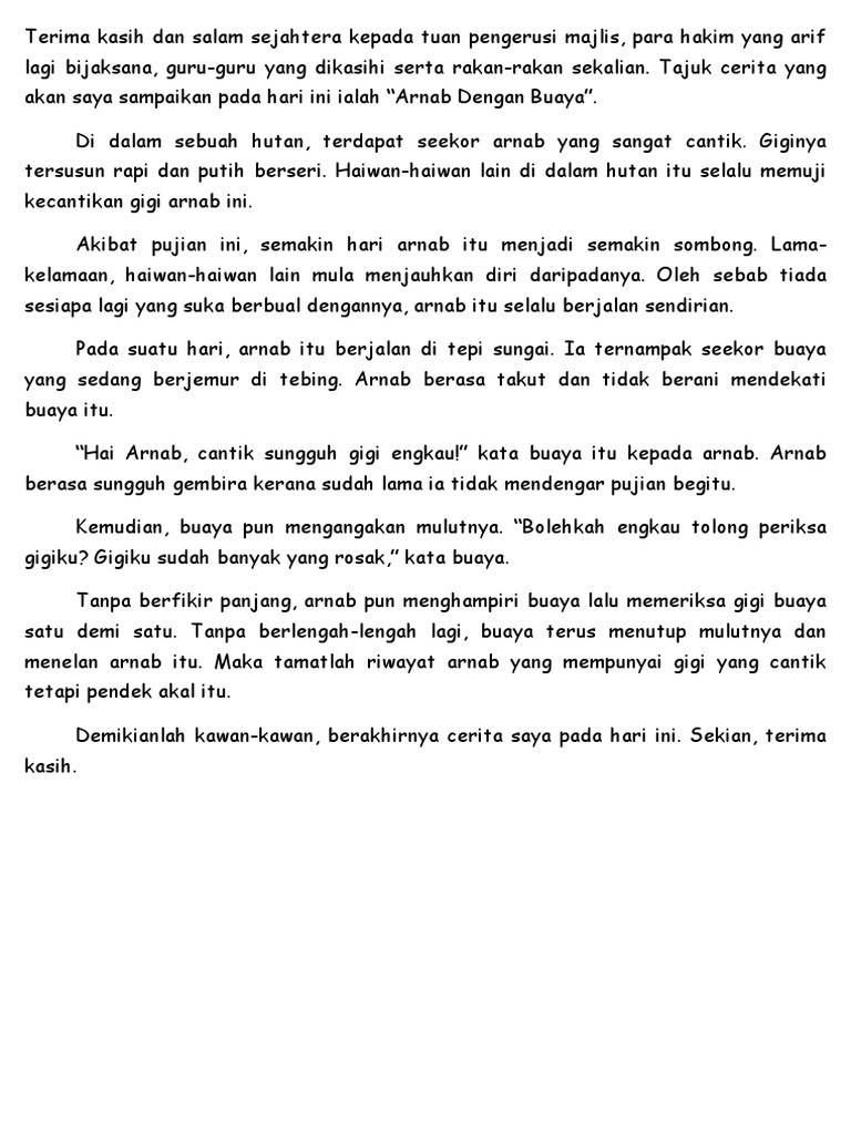 Skrip Cerita Bm Tahun 1 Pdf