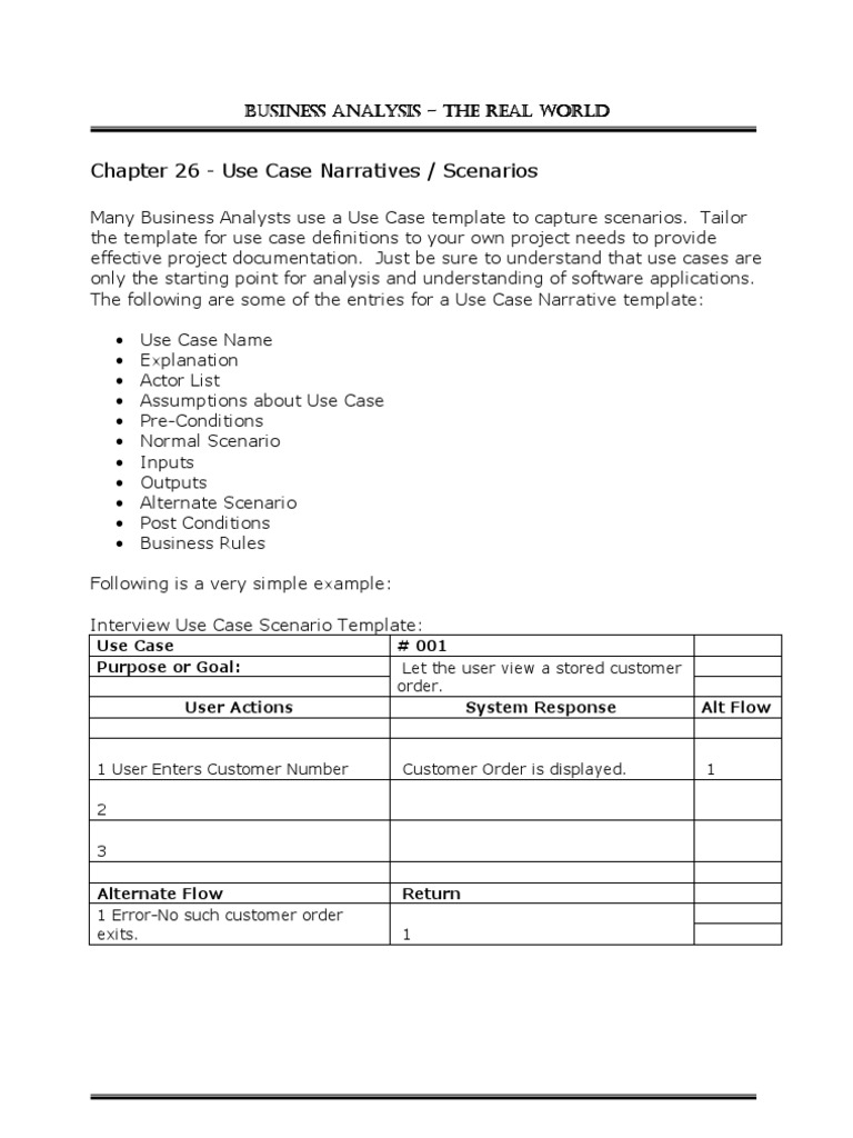 Chapter26 UseCaseNarratives PDF Use Case Credit Card