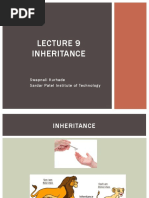 Lecture 9 Inheritance