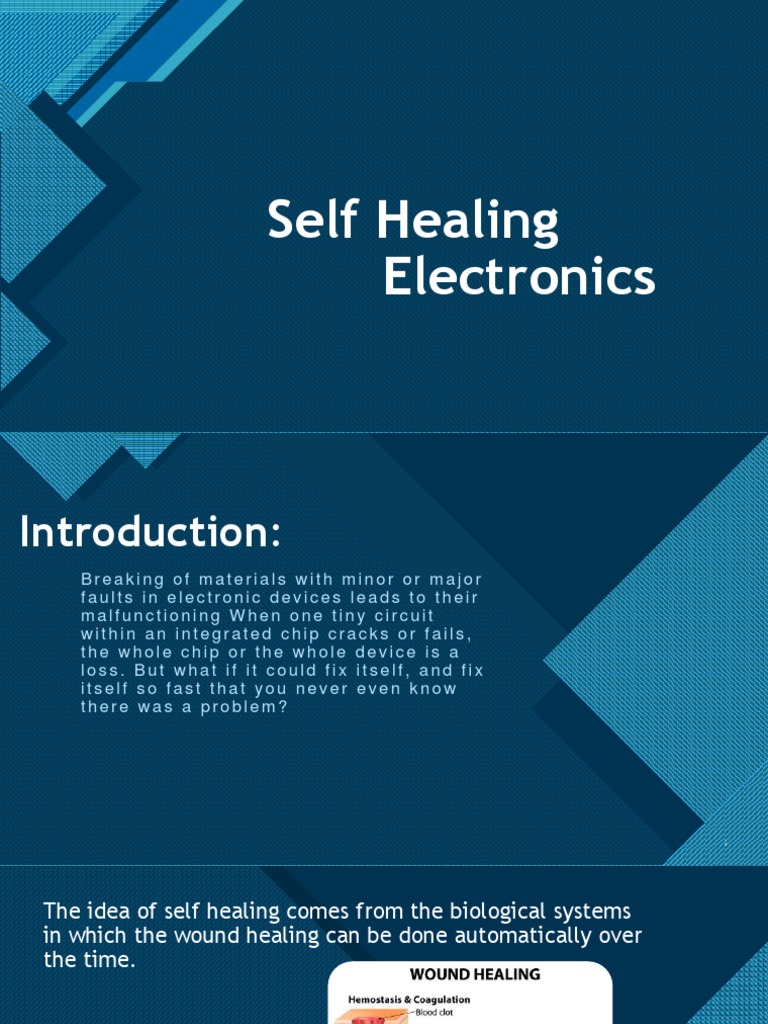 Self Healing Electronics PDF Integrated Circuit Electronics