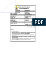 Formulir Pendaftaran Tes Suliet Universitas Sriwijaya 2018: Perhatian
