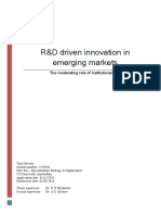 R&D Driven Innovation in Emerging Markets: The Moderating Role of Institutional Voids