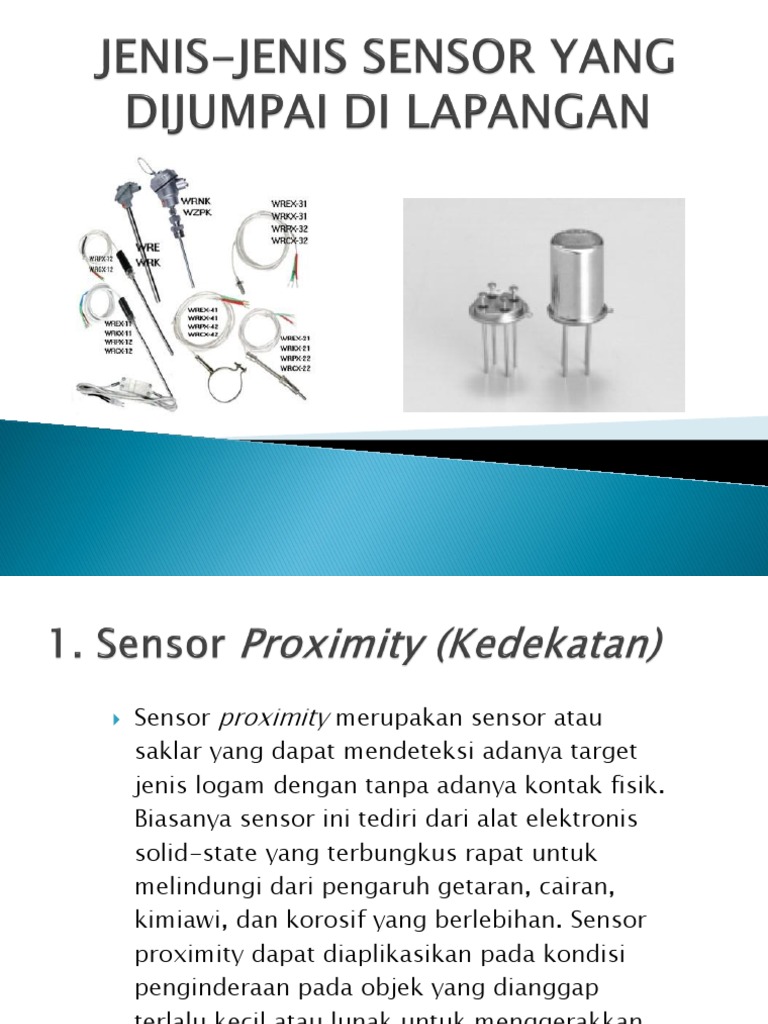 JENIS-JENIS SENSOR Terbaru | PDF