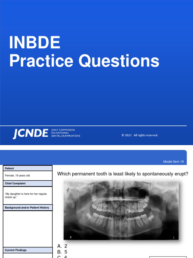 INBDE Practice Questions Bleeding Dental Implant